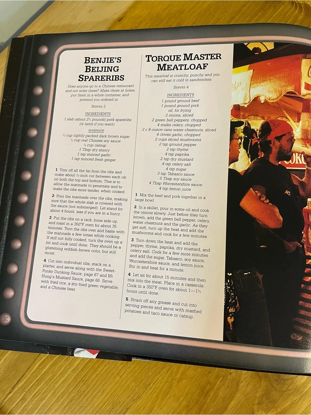 The Harley Biker's Cookbook by Owen Rossan 75 pgs recipes & Harley motorcycles